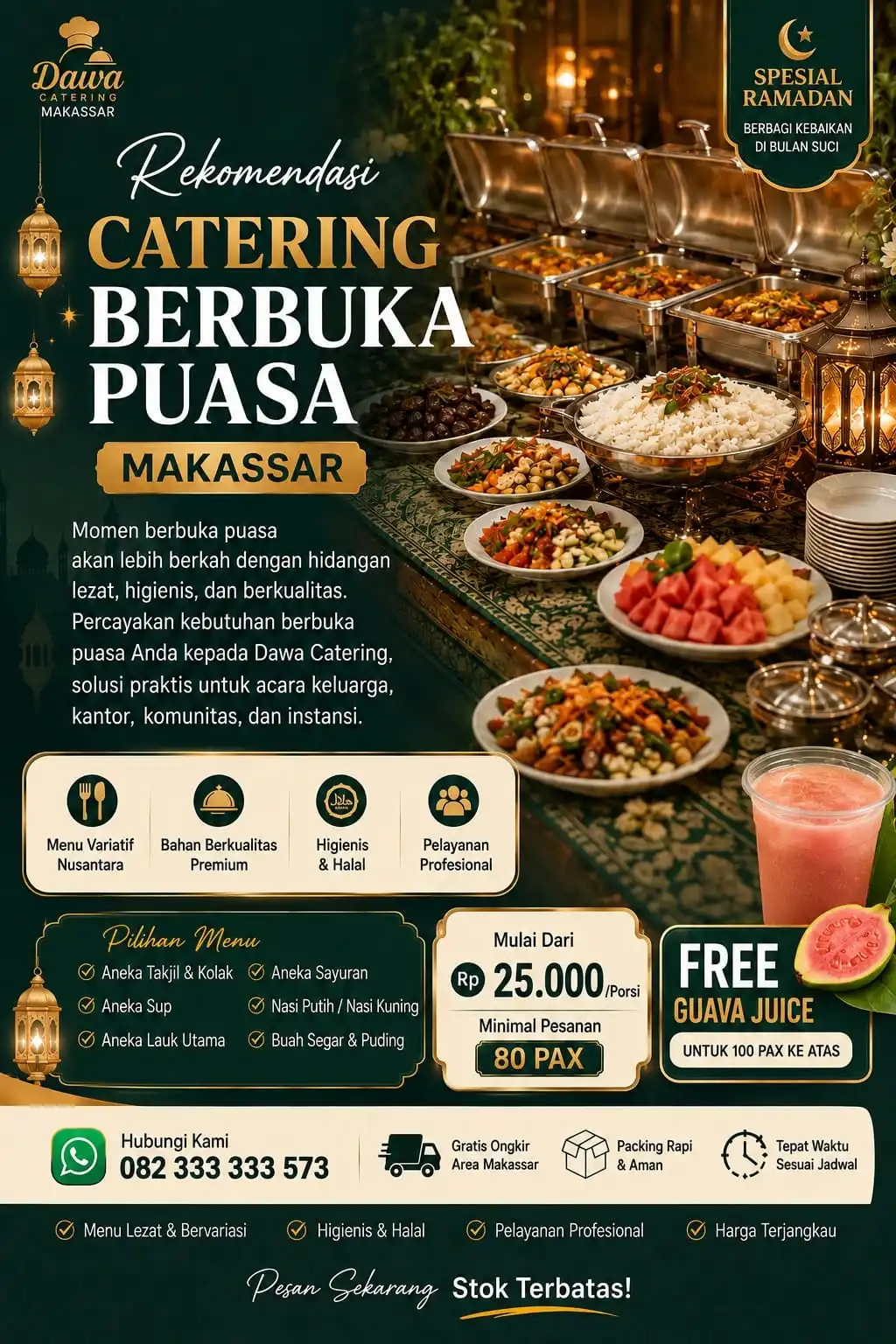 Rekomendasi catering buka puasa makassar